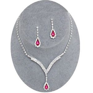 Wholesale 12 Sets Pink Bridesmaid Jewelry